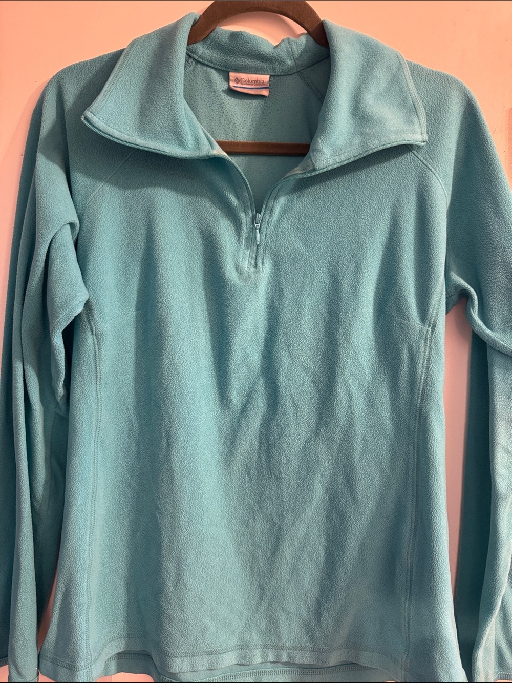 Columbia Women's Aqua Quarter-Zip Fleece Pullover